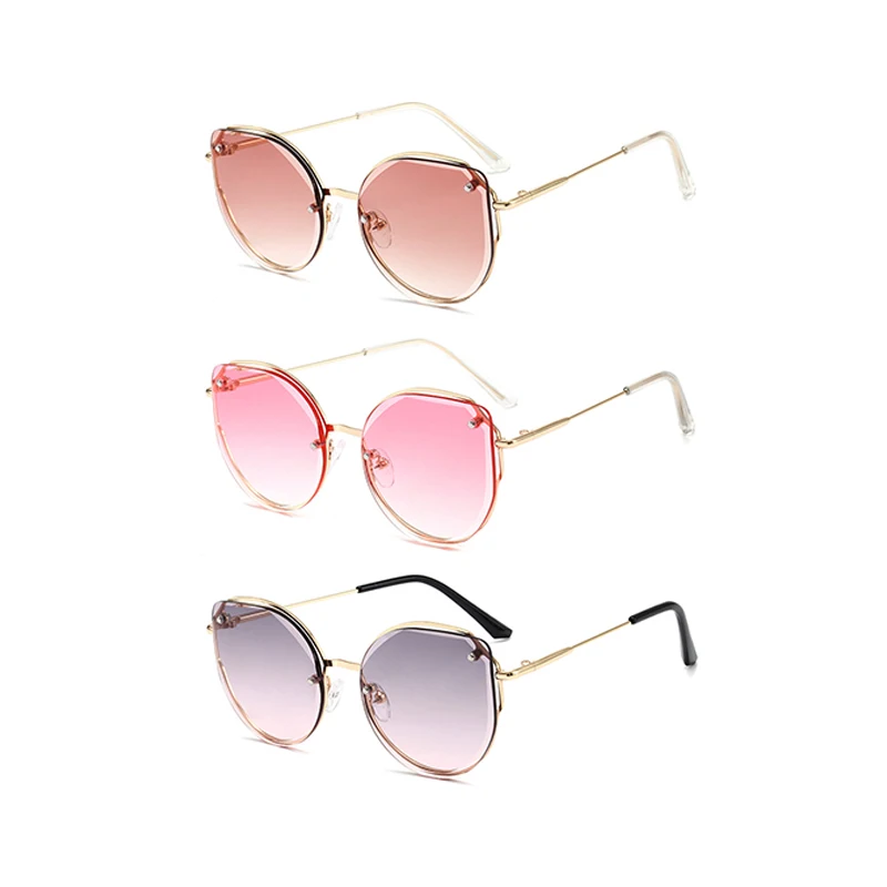 

WIIPU Street shooting children's sunglasses female fashion trendy anti-ultraviolet sunglasses cat eye kid glasses