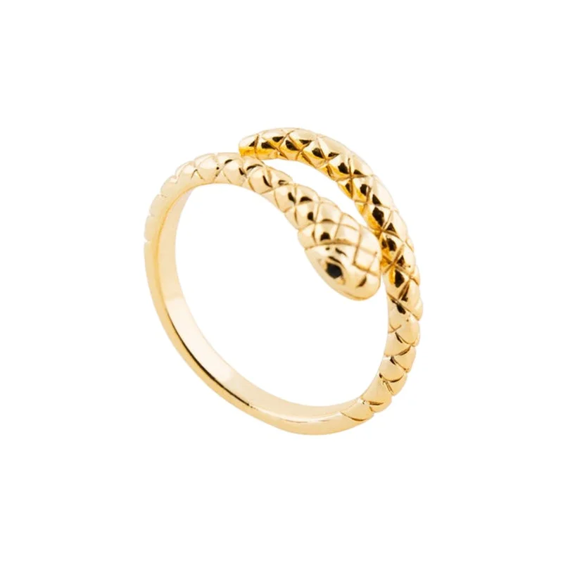 

Gold Plated Dainty 925 Sterling Silver Snake Ring Fashion jewelry Wholesale