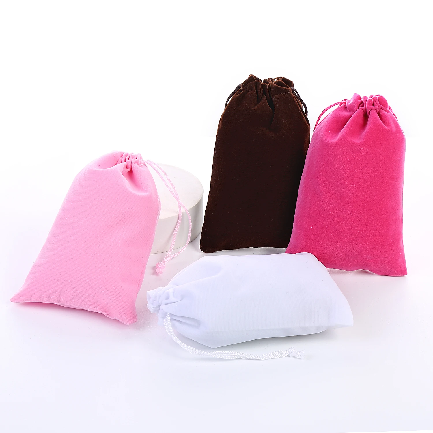 

Manufacturer Purple Jewelry Bags 13*18Cm Velvet Pouches For Jewelry Gift Bags With Drawstring, 9 color can be selected