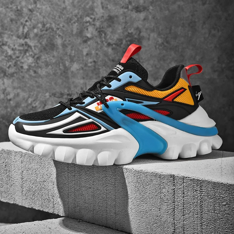 

High Quality Men Shoes 2021 Summer Men's Fashion Sneakers Male Running Shoes Chunky Sneakers For Men Casual Shoe 45 46 Plus Size