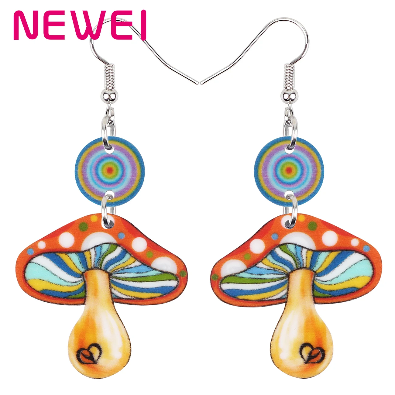 Acrylic Colorful Target Mushro