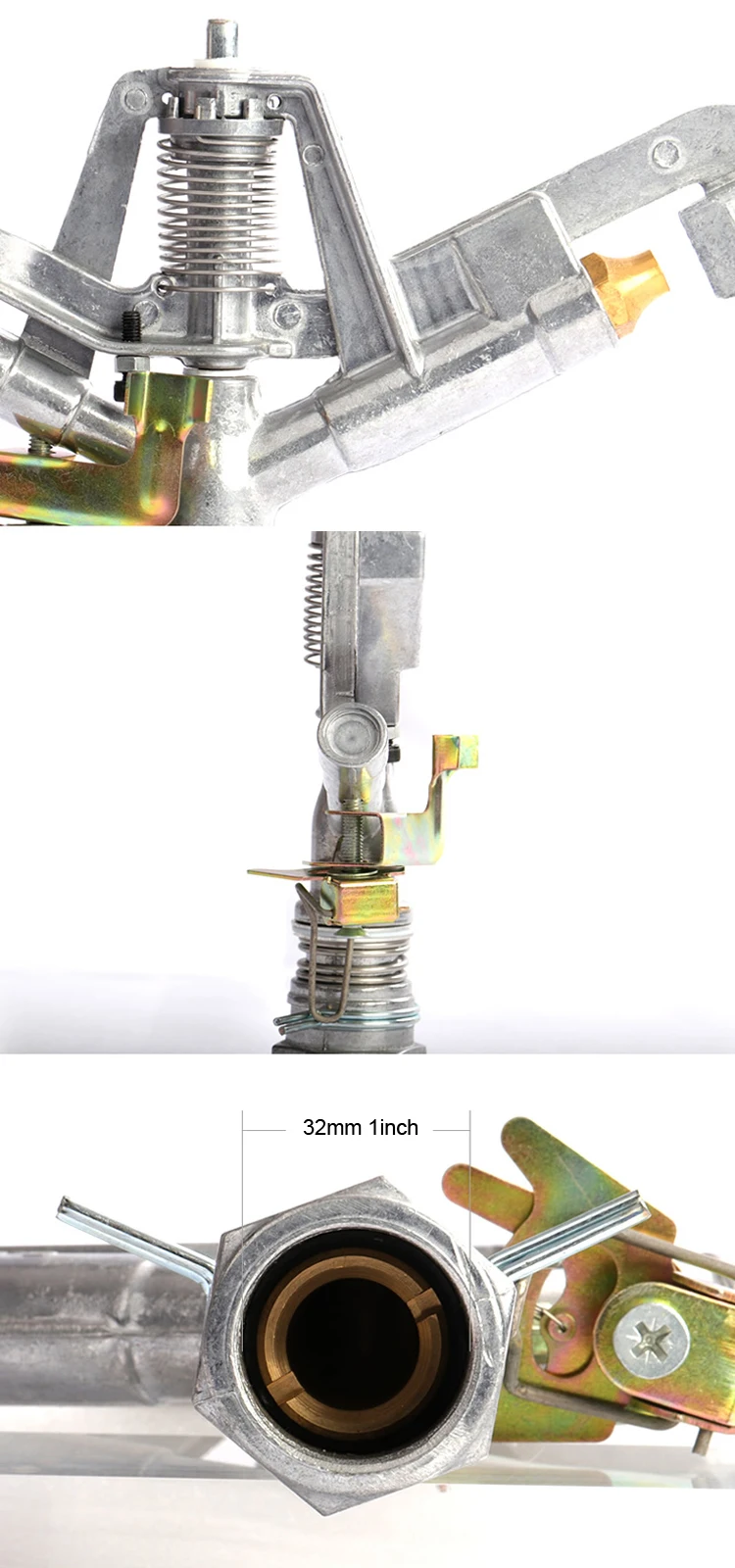 1 " Controlled Automatic 360 Angle Rocker Arm Irrigation Garden Lawn Sprinkler 32mm