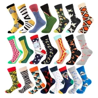 

Meias Winter Wholesale Custom Colorful Socks Cotton Jacquard Fashion Funny Design Man Happy Socks Dress Casual for men