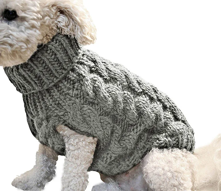 

wholesale acrylic knit dogs sweater puppies pet accessories apparel fashion warm pet clothing dog clothes, 8 colors