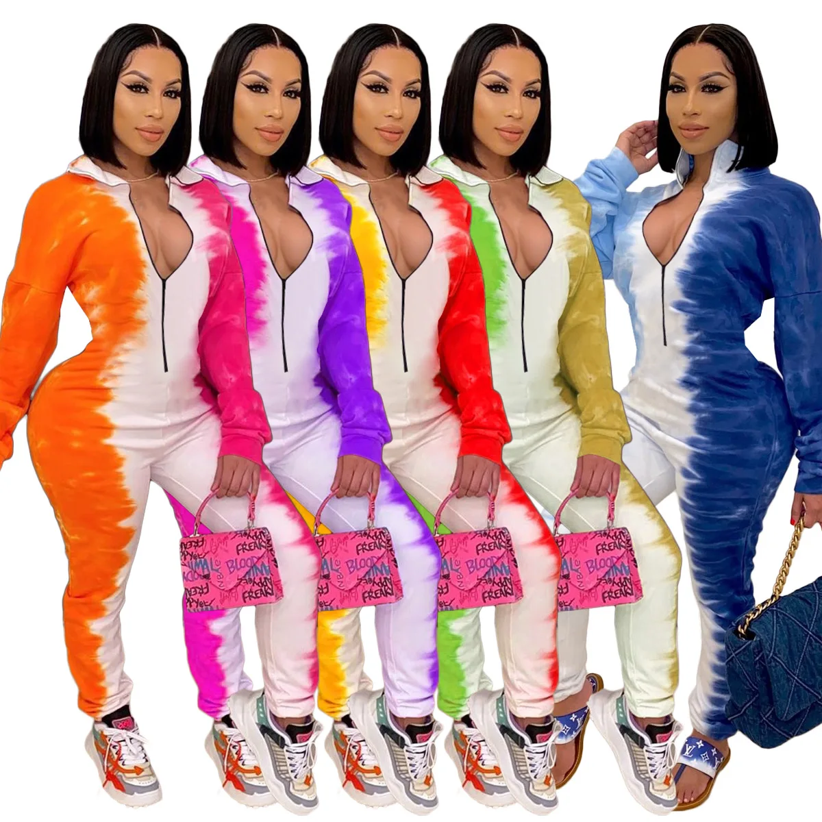 

New Arrivals Fashion one piece long sleeve mesh jumpsuit womens bodycon long sleeve sexy jumpsuit women, Picture