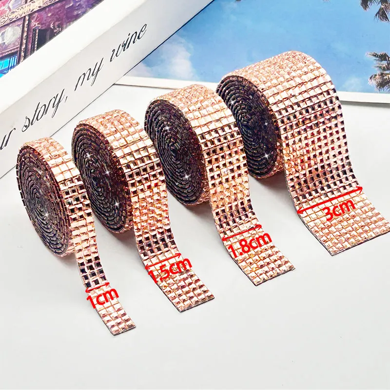 3cm Self Adhesive Crystal Diamond Rhinestone Tape