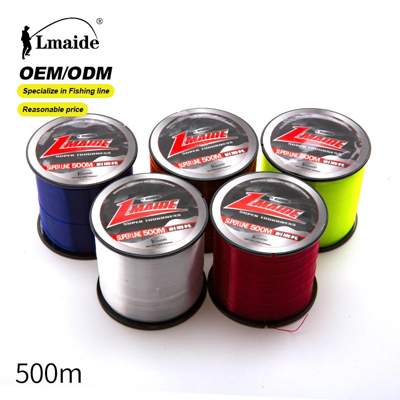 Lmaide New 500m Linha De Pesca Fishing Line Monofilament Fishing Line Nylon Fishing Line for Sale