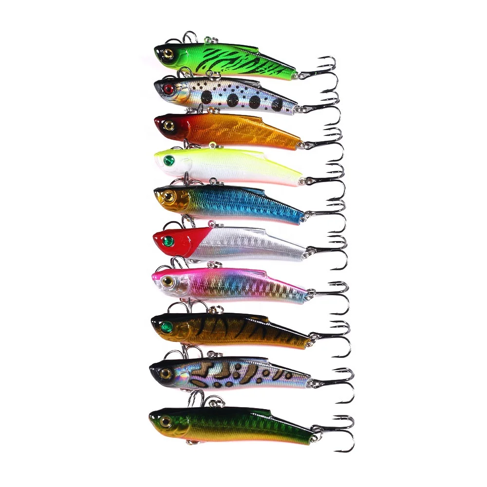 

Fishing Lure 7cm 18g Vibration Baits Crankbaits 10 colors wobblers for fishing Treble Hook, 10 available colors to choose