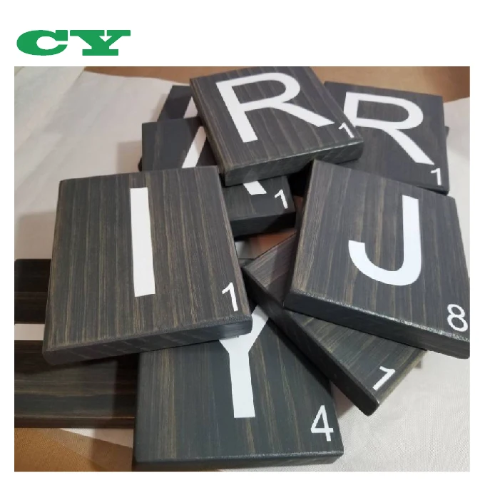 Wooden Scrabble Tiles Wall Art Large Scrabble Tiles 2.5" Scrabble