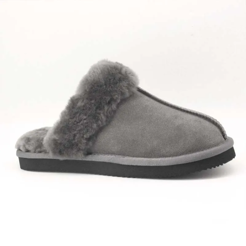 

Free Shipping Cheap women sheepskin fur colorful lined slippers soft slides for women winter warm women slippers causal shoes