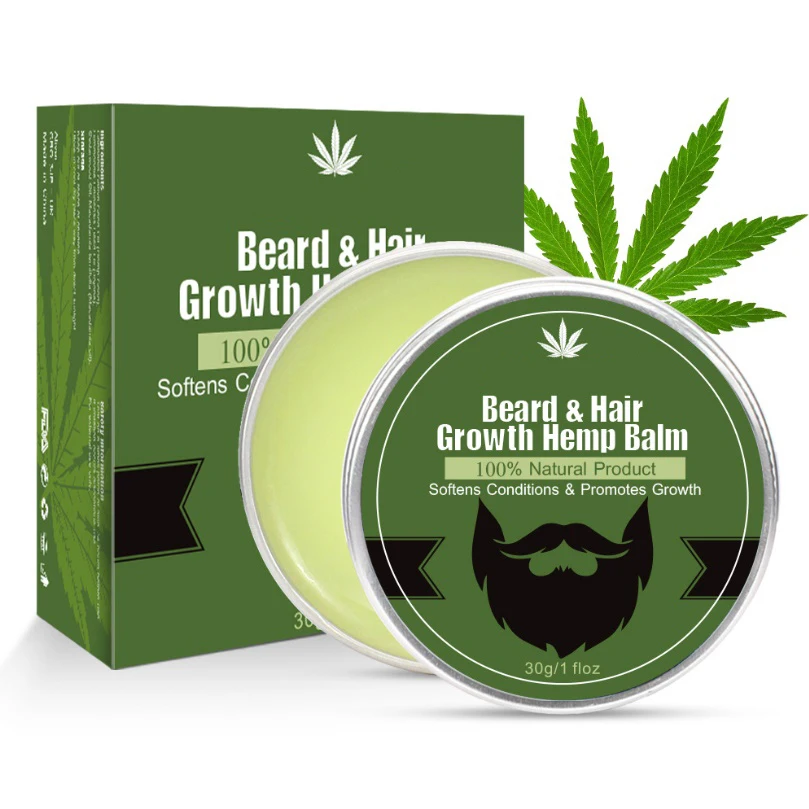 

100% natural product CBD Hemp beard balm Organic hair beard growth blam custom private label