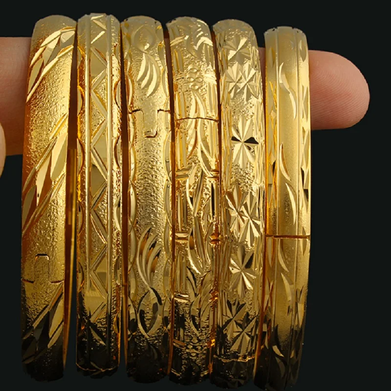 

DEXRLO wholesale Gold Plated stainless steel custom Bangle jewelry for gift