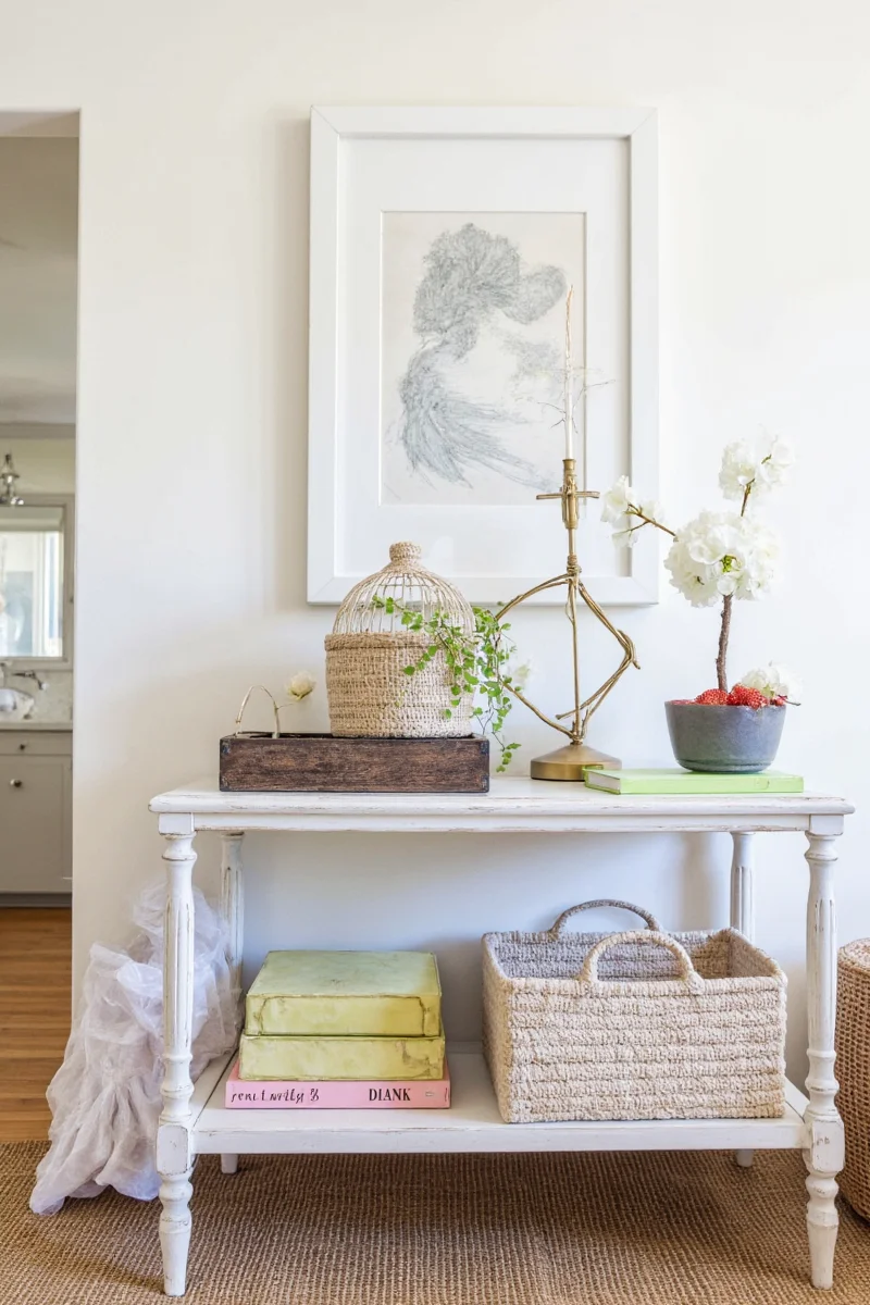 Stack of stylish coffee table books