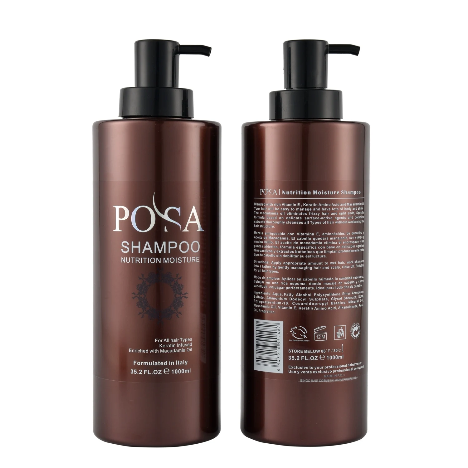 

POSA Scalp Mint Refreshing Salon Hair Loss Luxury Shampoo And Conditioner