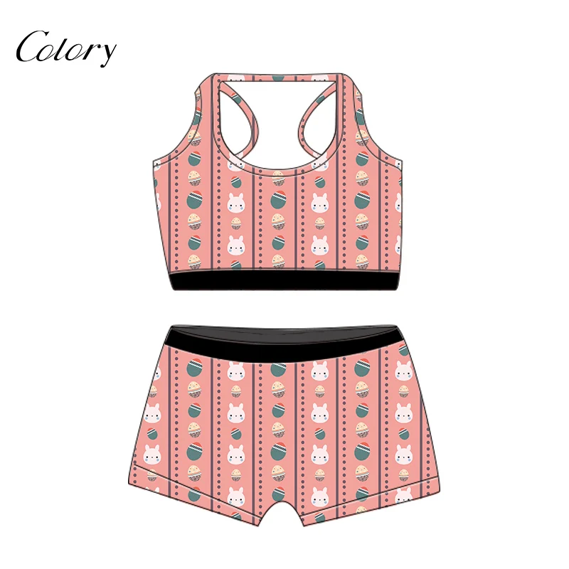 

Colory Two Piece Shorts Sport Wear Set Women, Picture shows