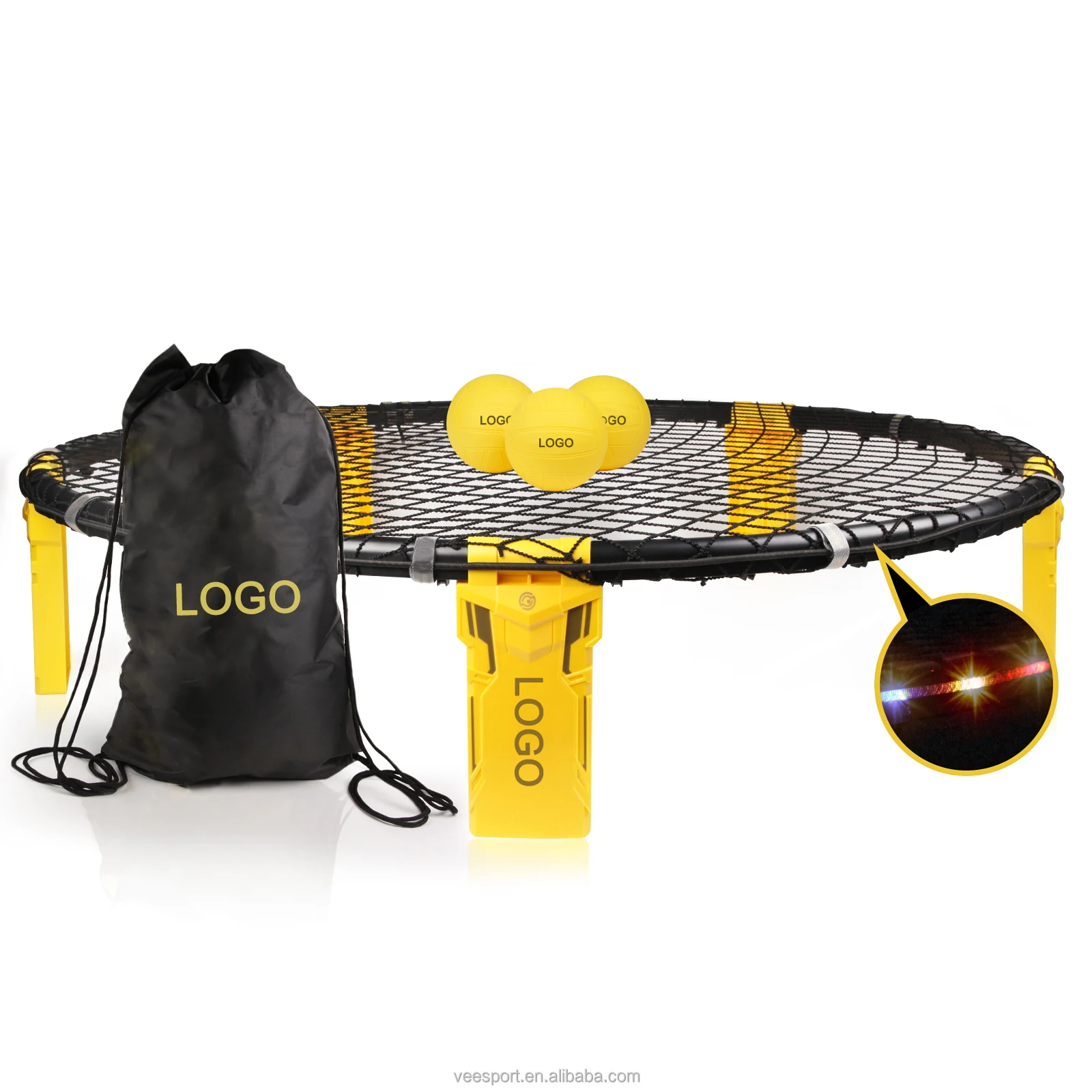 

Beach Volleyball Game Set Customized On Legs Backyard Workout Sports OEM 3pcs Funny Ball Game Set