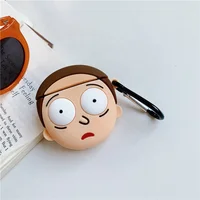 

Rick Morty cartoon silicone for wireless air pods cover 2019 best cute for airpods case