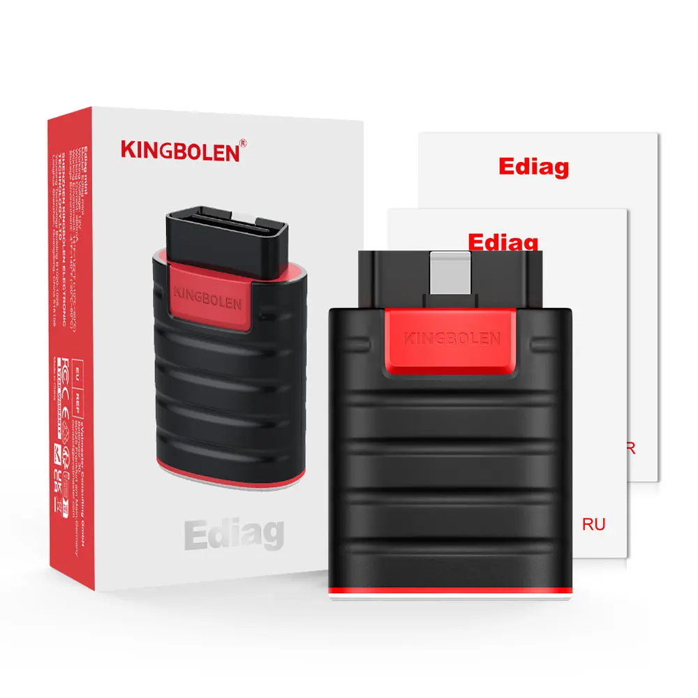 

Kingbolen Hot Selling Ediag Old Version OBD2 Car Diagnostic Scanner Bluetooth ECU Coding with 15 Resets 1 Year Free Update