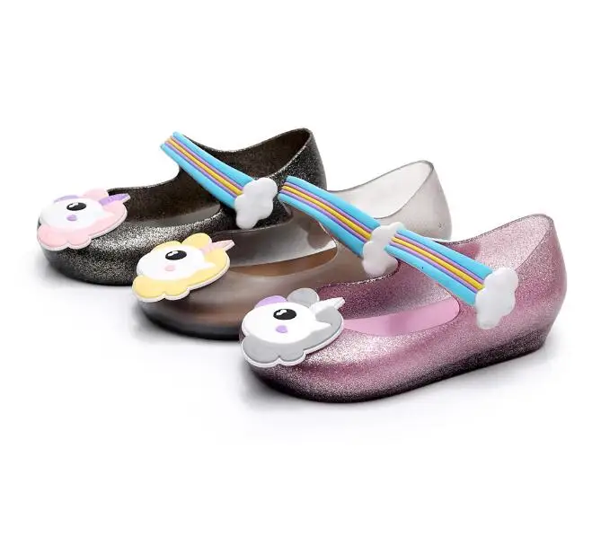 

2020091461 Little Girl Jelly Sandals PVC Unicorn Sandal Shoes