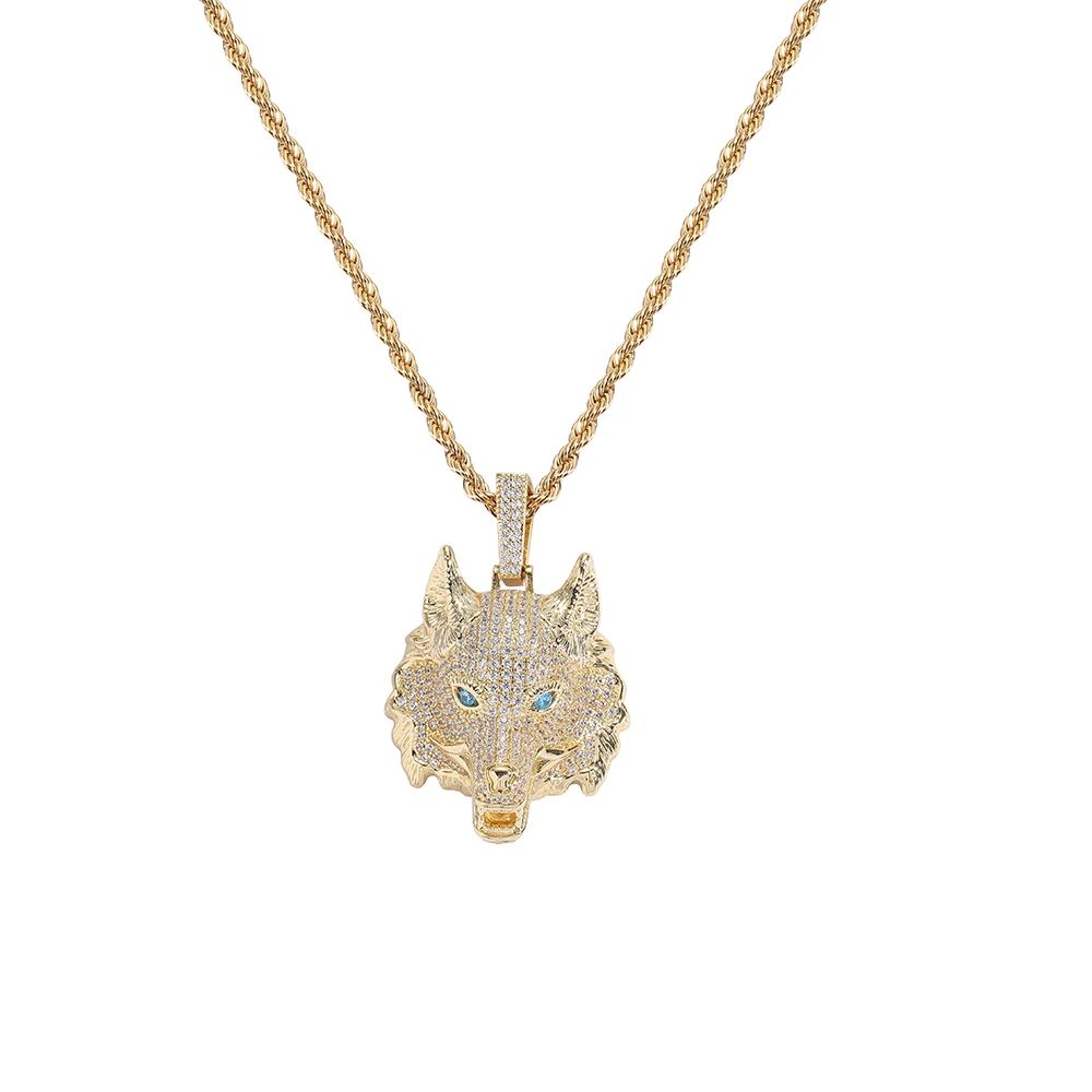 CN418  Iced Out Men's Jewelry Brass CZ Pendants Hip Hop Necklace for Women
