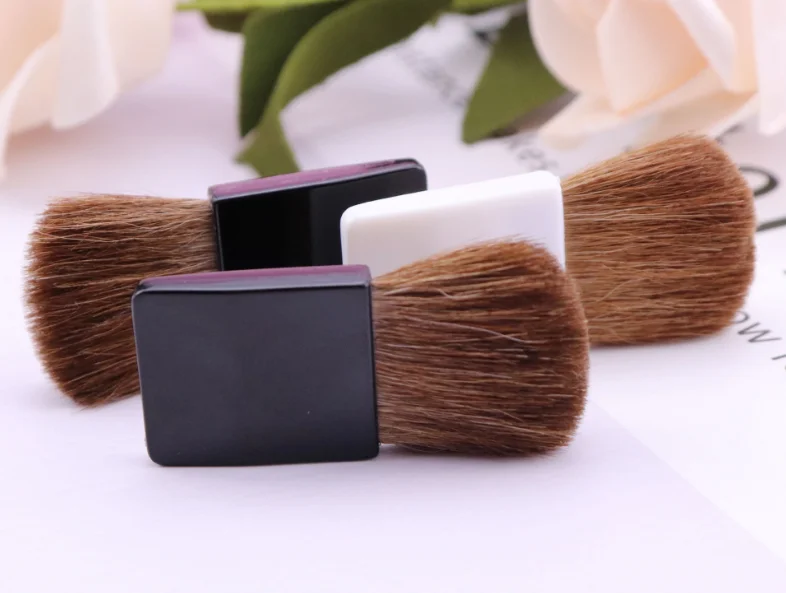 Cheap Blush Powder Makeup Back Plastic Handle Blush Brush Horse Hair