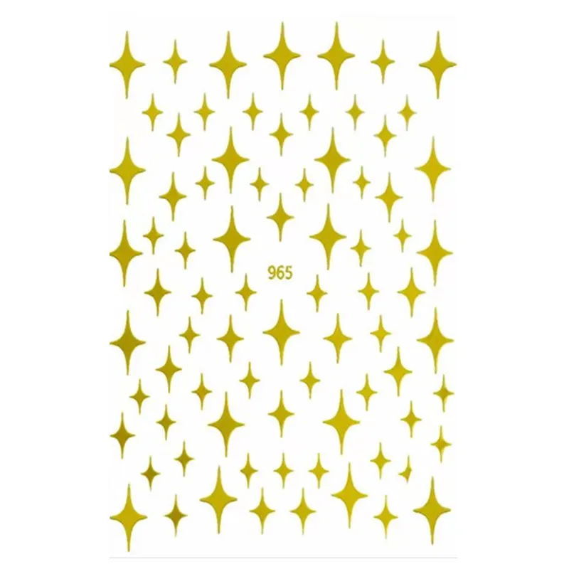 

JOYFUL965 Asterism 3D Latest Shuriken Design Nail Art Decals Nail Art Stickers Decorations
