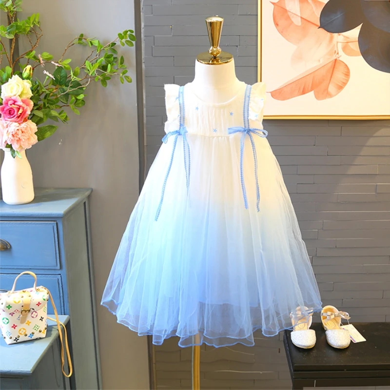 

High quality and beautiful 2-12 years old children's top wholesale girls banquet dress lace kids baby girl dress summer hot sale