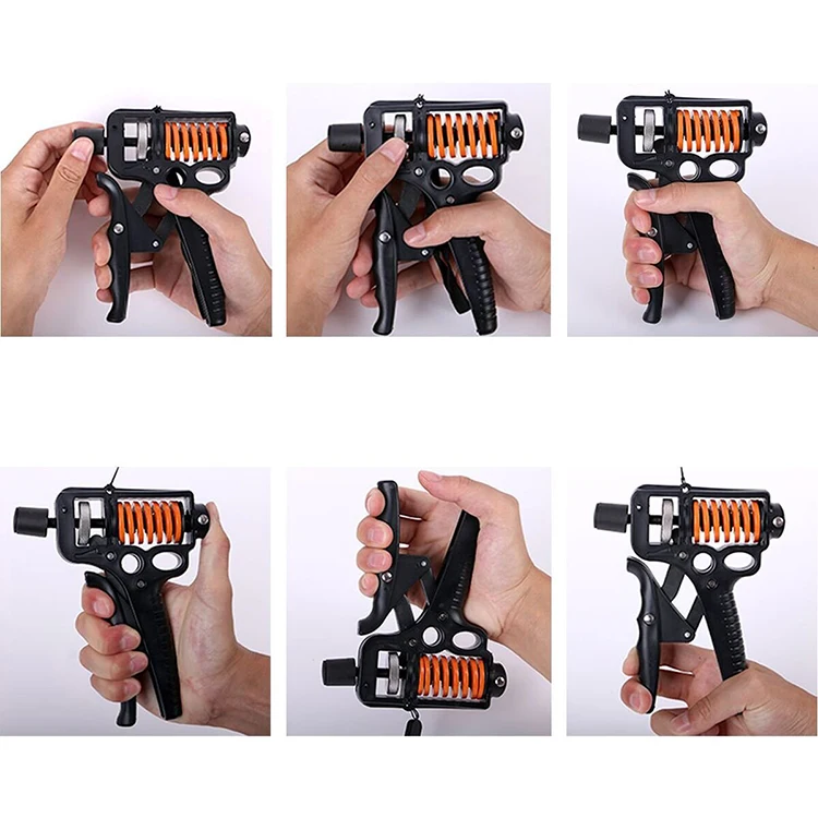 
Gym Fitness Adjustable Heavy Hand Gripper Wrist Forearm Exerciser Finger Trainer Hand Grip Strengthener 