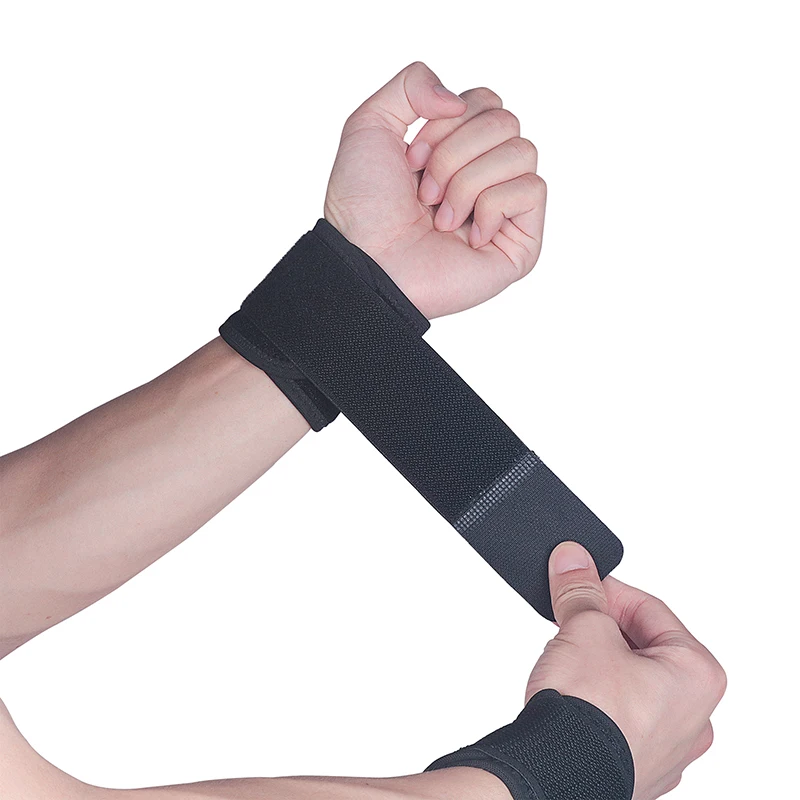 

Men Women Adjustable Wrist Wraps Breathable Neoprene Wrist Brace Support Strap Compression, Black