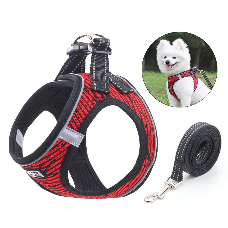 

Hot sale Nylon Comfortabel soft high quality adjustable harness for big and memium-sized dogs