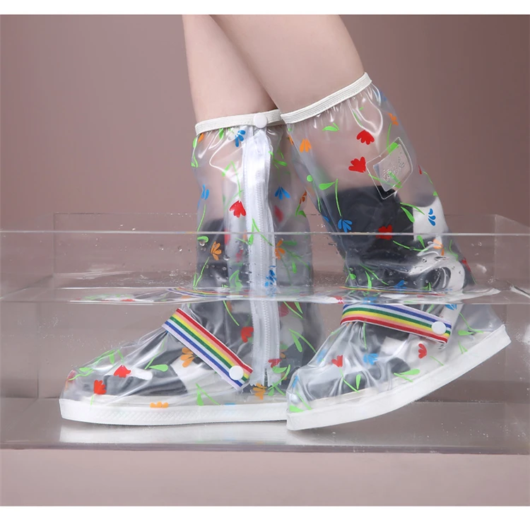 

China Rain Shoe Covers Print Nice Pattern Waterproof High Heel Shoe Cover, Customized