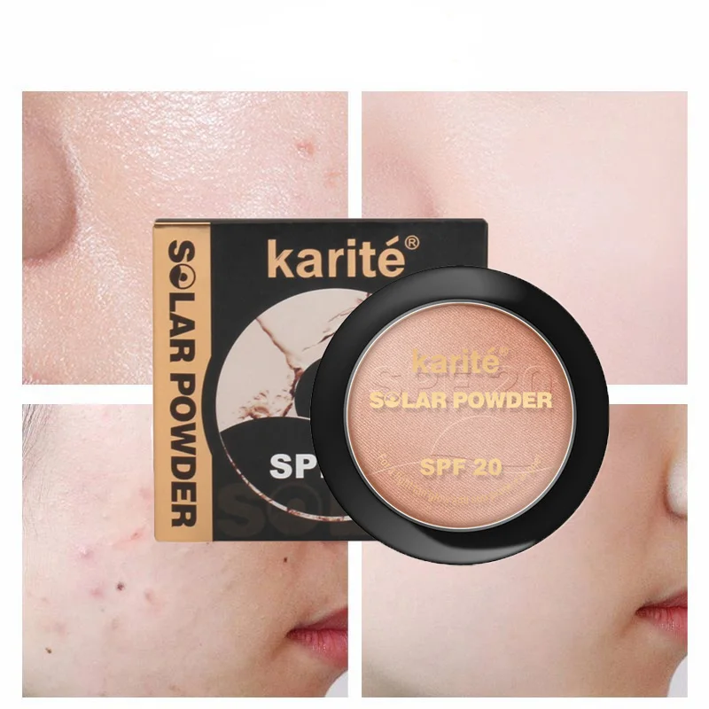 

Face makeup SPF 20 solar concealer powder and contour concealer palette private label, 3 colors