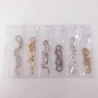 

6colors Mix Nail Art Metal Chain 3D Nail Art Decoration Charm Punk Alloy Studs DIY Nail Design