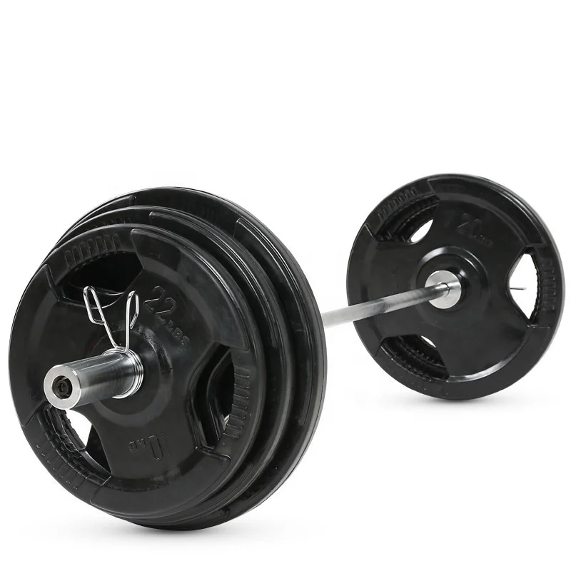 

gym equipment fitness rubber coated 30kg Cast Iron Dumbbell Set cast iron weight lifting plates, Balck
