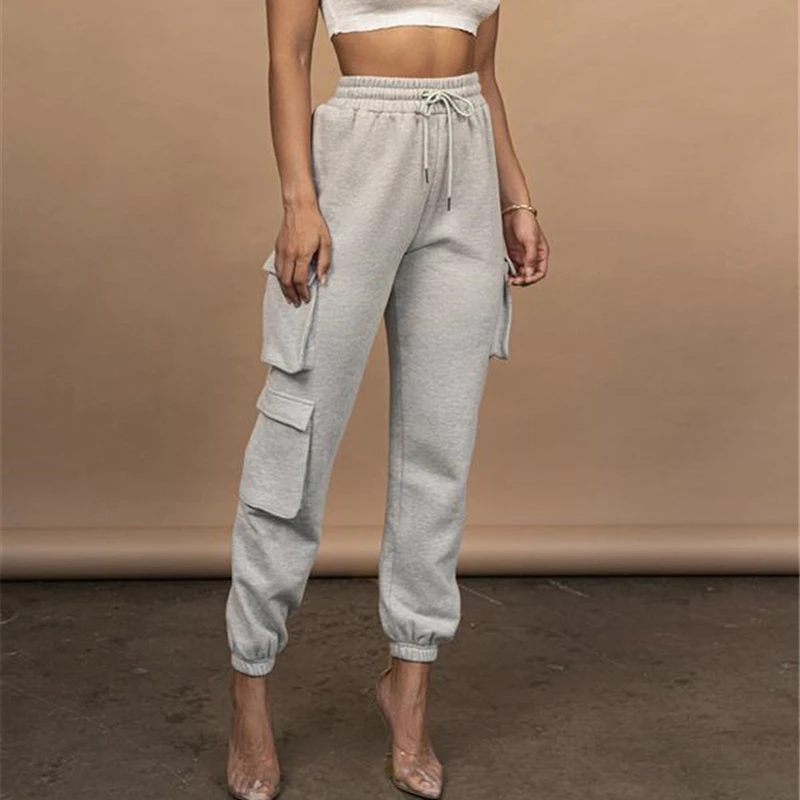 

2021 track trousers cargo lounge jogging women sweat pants set, Customized colors