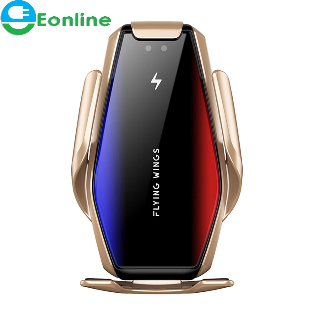 Eonline Fast Charging Phone Holder Car Charger 15W Automatic Clamping Wireless on Air-Vent