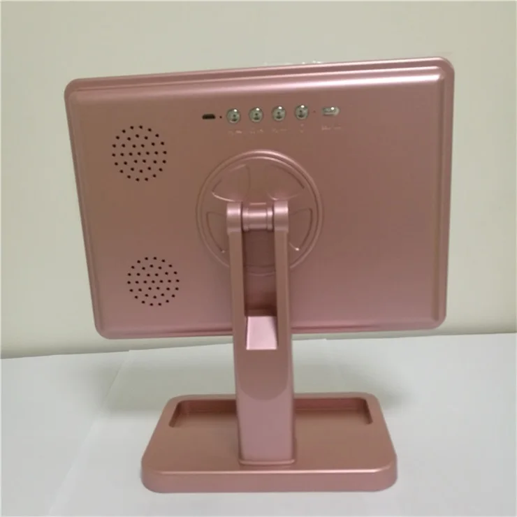 

Square Dimmable Led Lights Foldable Custom Rose Gold Makeup Mirror