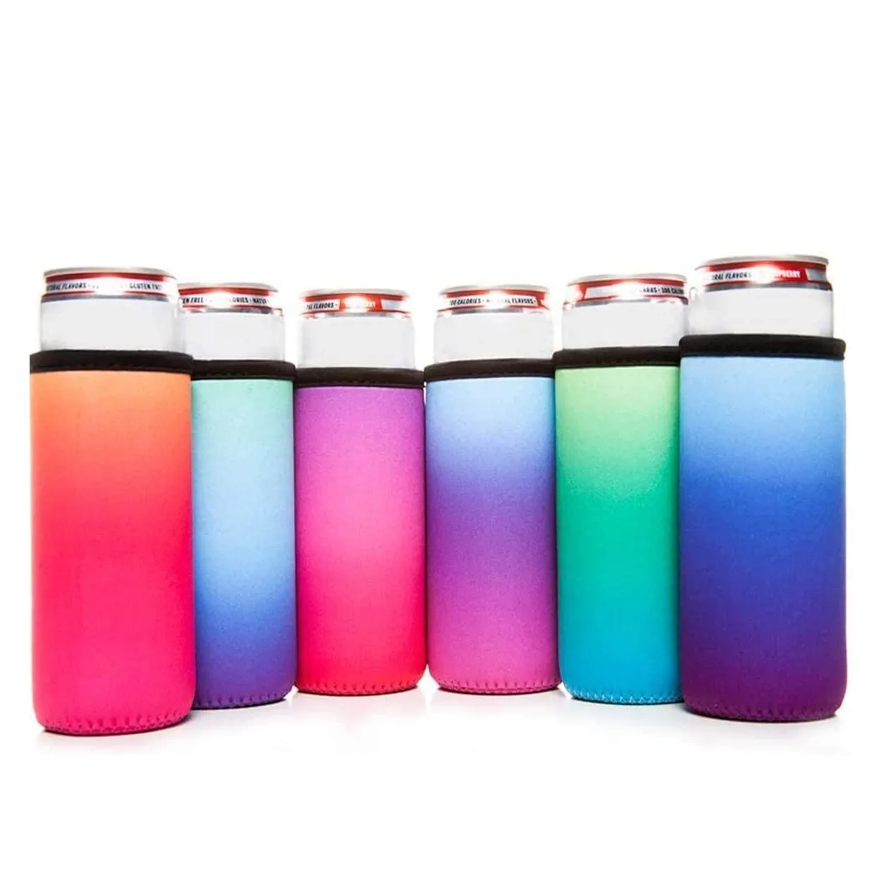 

Summer Daze Slim Can Cooler - 12oz Tall Insulated Neoprene Can Sleeves Cooler Bags, Customzied image