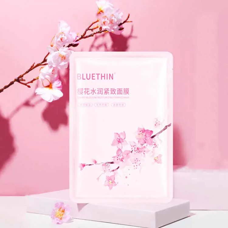 

Pink Skin Care Cherry Blossom Moisturizing Facial sheet Mask