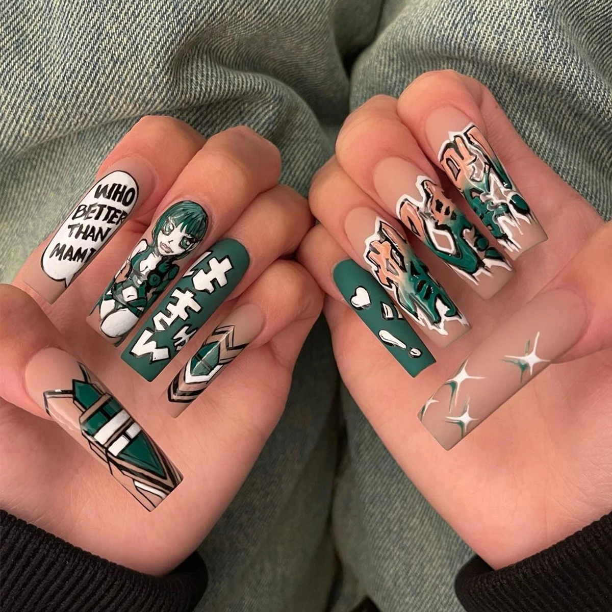 

Nail Art Decals High Street Hot Girl Stickers DIY Nail Art Stickers