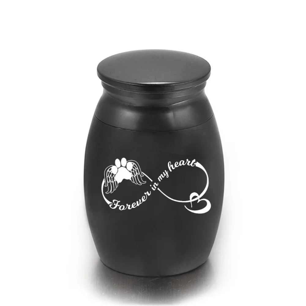 

Small Beauti Life Urns Paw sitively Cherished Pet Cremation Urn - Unique Cremation Urns for Pets 16*25mm, Blue black gold silver rosegold