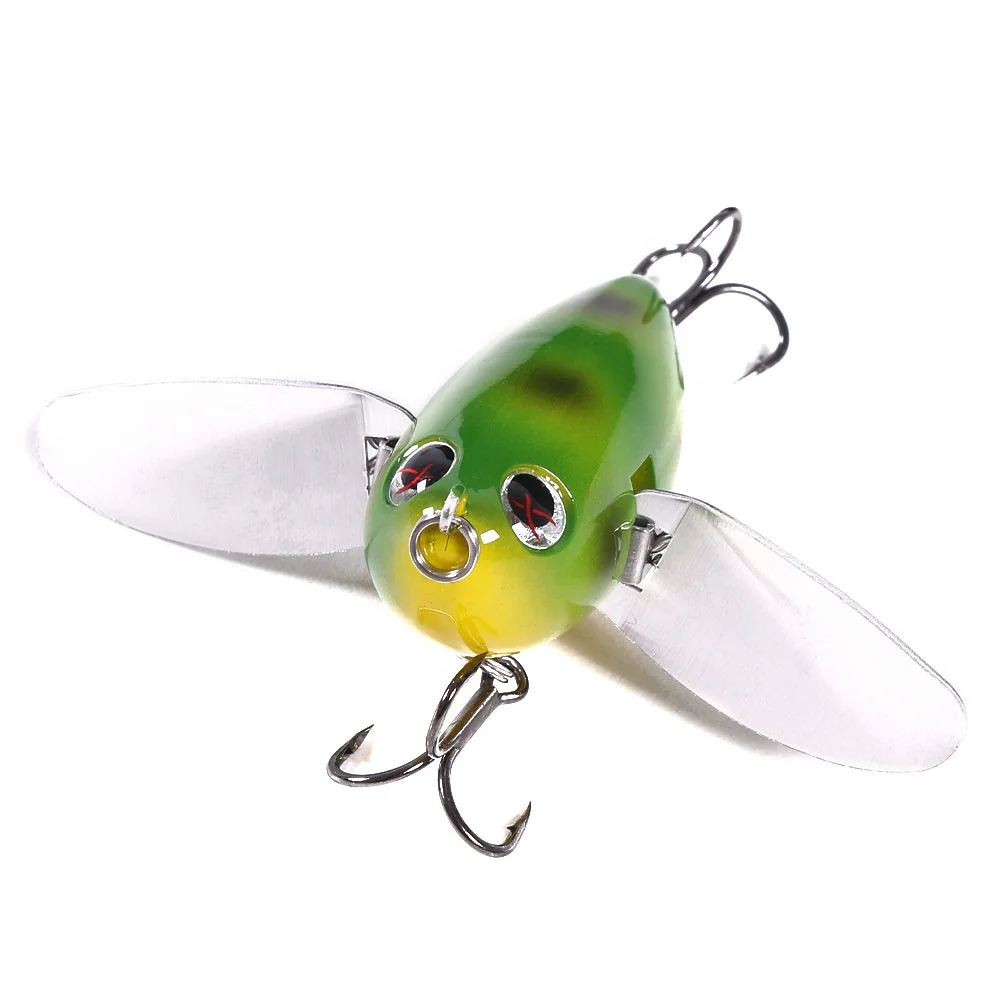 

60mm 12.5g ABS plastic hard lure insects baits cicadas false bait fishing lures, 8 colours available/unpainted/customized