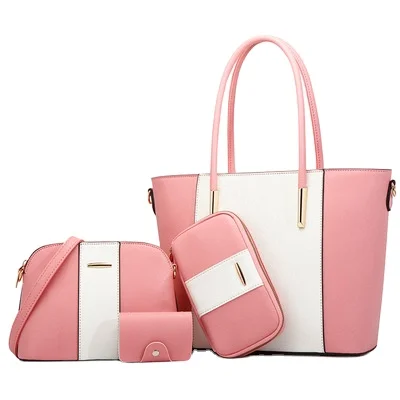 

European Style Luxury Ladies Shoulder Bag Large Handbag Multi-Function Suit 4-Piece Female Bag Ladies Bags Handbag Set