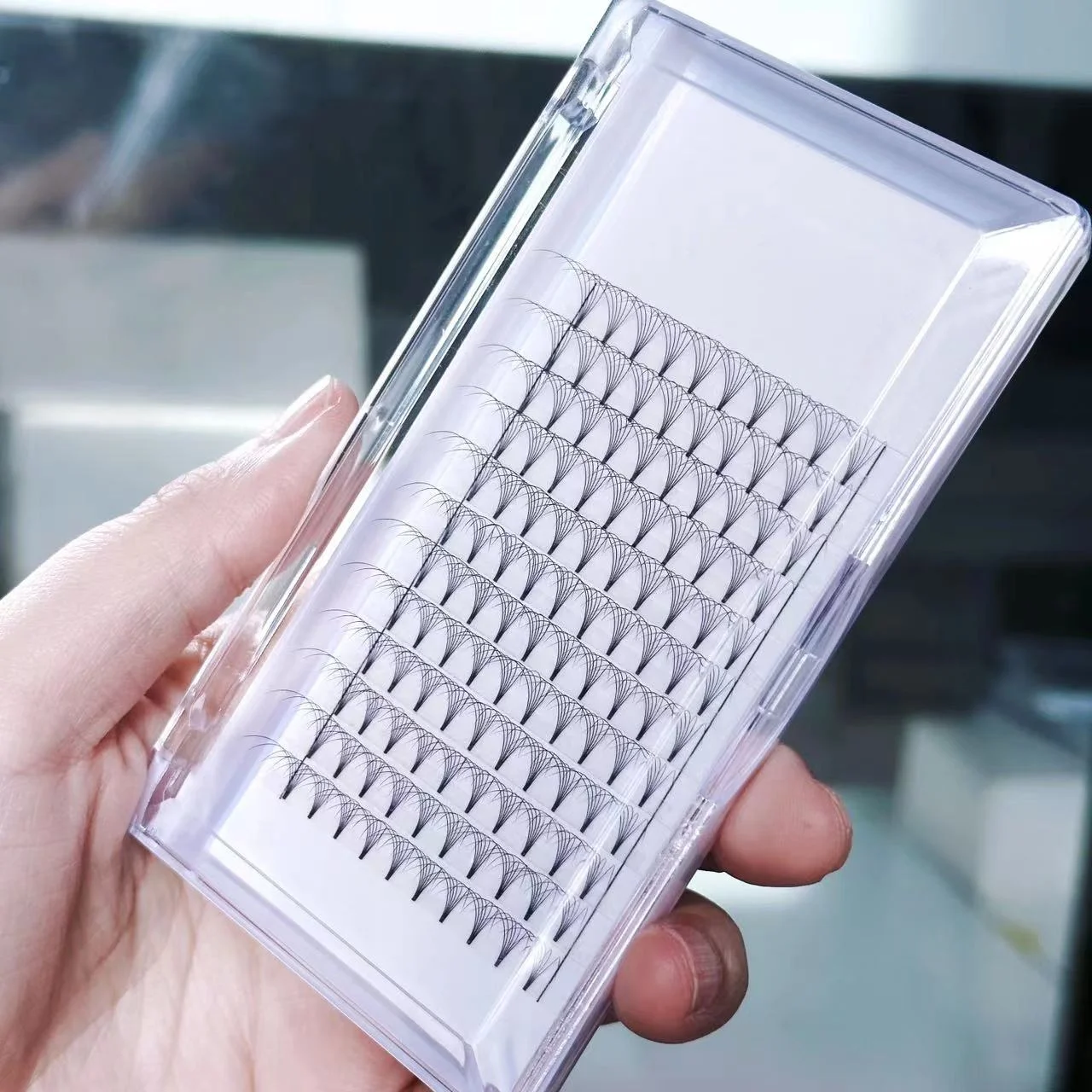 Handmade 0.07mm 0.1mm Premade Fans Volume Lashes Natural Free Sample False Eyelashes Eyelashes Lashes Products