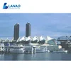 Harbor warehouse architecture steel structure buildings tensile membrane shade canopy shelter company fabric roof structure