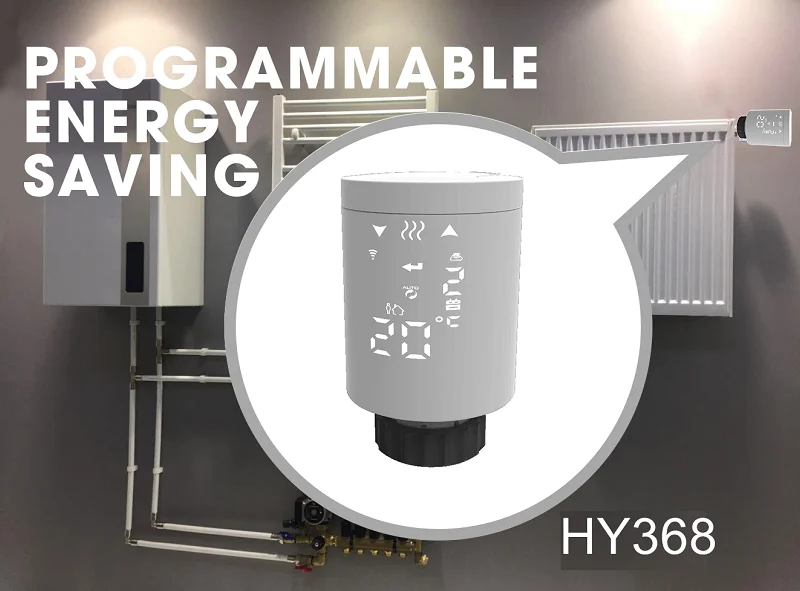 HY368 WIFI Tuya, Alexa, Google Assistant, Smart Life TRV's or Thermostatic Radiator Valve for smart home - ANKUX.COM