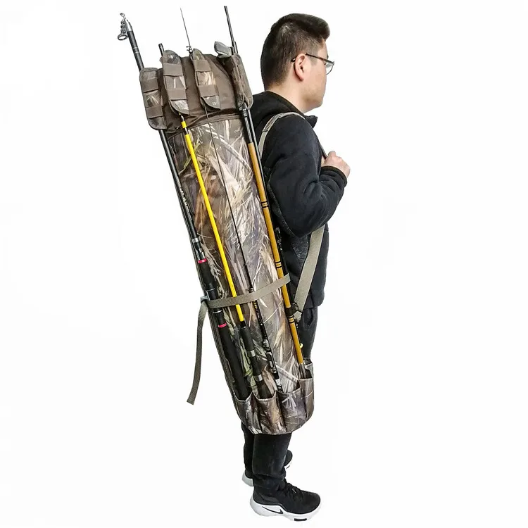 

Portable Waterproof Outdoor Fishing Tackle Rod Carrying Case Bag with Adjustable Shoulsder Strap
