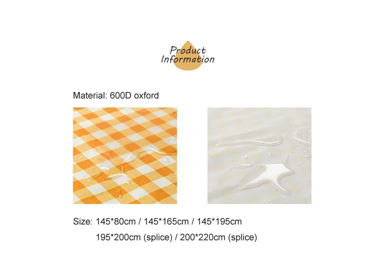 Wholesale waterproof beach picnic blanket oxford foldable beach mat for hiking
