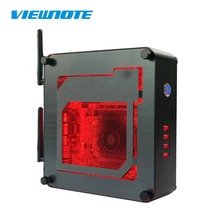 

VIEWNOTE Newest Mini PC with Quad Core AMD AM4 Inel 7th Processor Support Althlon CPU, Black,silver,black+silver or more