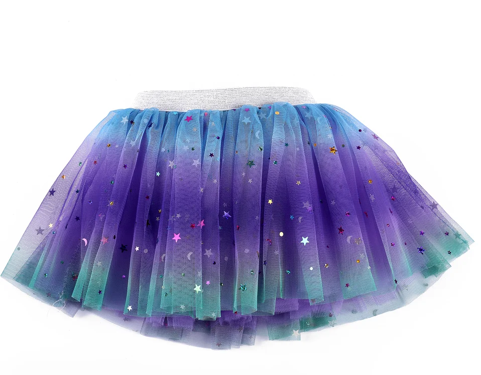 

Girls Soft Tulle Tutu Children Rainbow Dress for kids party